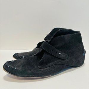 Donald J Pliner Berle moccasins ankle boots black leather 7.5